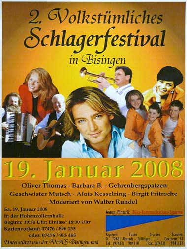 Folk music festival in Bisingen